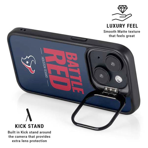 NFL Houston Texans Team Motto iPhone 14 Kickstand Case